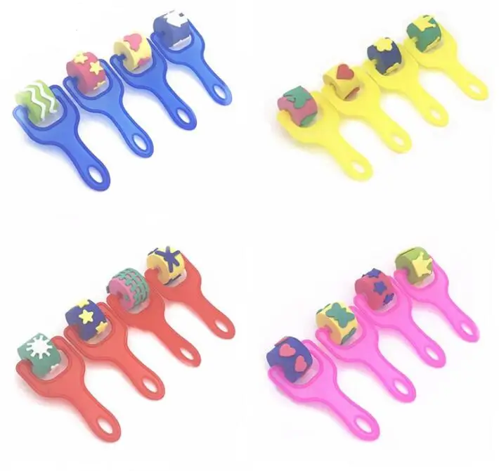 4pcs/set Children Early Education Drawing Toys Kid Art Graffiti Painting Tools Sponge Paint Roller Brush Plastic Handle Set
4pcs/set Children Early Education Drawing Toys Kid Art Graffiti Painting Tools Sponge Paint Roller Brush Plastic Handle Set