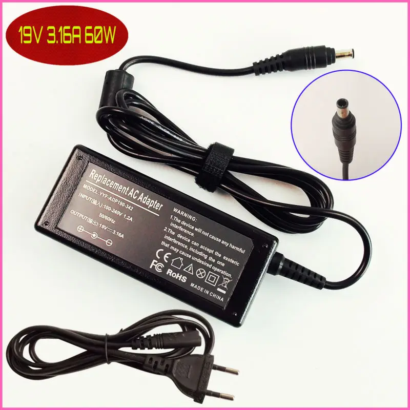 For Samsung NP300E5A NP300E5A-A01U NP300V5A NP350U2B 19V 3.16A Laptop Ac Adapter Charger POWER SUPPLY Cord
For Samsung NP300E5A NP300E5A-A01U NP300V5A NP350U2B 19V 3.16A Laptop Ac Adapter Charger POWER SUPPLY Cord