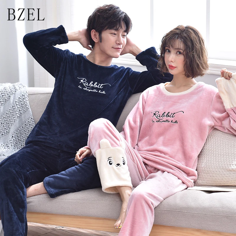 BZEL Flannel Couples Pajamas Set Cartoon Sleepwear For Women Men Caroset Pyjamas Suit Home Clothing Warm Lovers Pijamas Big Yard
BZEL Flannel Couples Pajamas Set Cartoon Sleepwear For Women Men Caroset Pyjamas Suit Home Clothing Warm Lovers Pijamas Big Yard