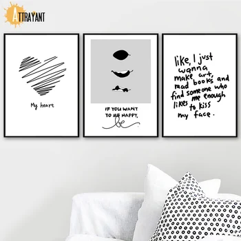 Black White Heart Leaf Quotes Minimalism Wall Art Canvas Painting Nordic Posters And Prints Wall Pictures Kids Room Home Decor
Black White Heart Leaf Quotes Minimalism Wall Art Canvas Painting Nordic Posters And Prints Wall Pictures Kids Room Home Decor