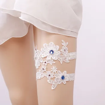Wedding Garters Rhinestone White Embroidery Flower Sexy Garters 2pcs set for Women/Bride Thigh Ring Bridal Leg Garter 5360
Wedding Garters Rhinestone White Embroidery Flower Sexy Garters 2pcs set for Women/Bride Thigh Ring Bridal Leg Garter 5360