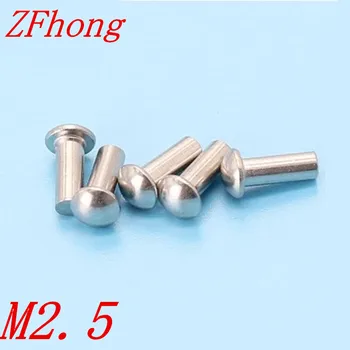 500pcs M2.5*3/4/5/6/8/10/12/14/16/20/25 Stainless steel half round head solid rivet
500pcs M2.5*3/4/5/6/8/10/12/14/16/20/25 Stainless steel half round head solid rivet