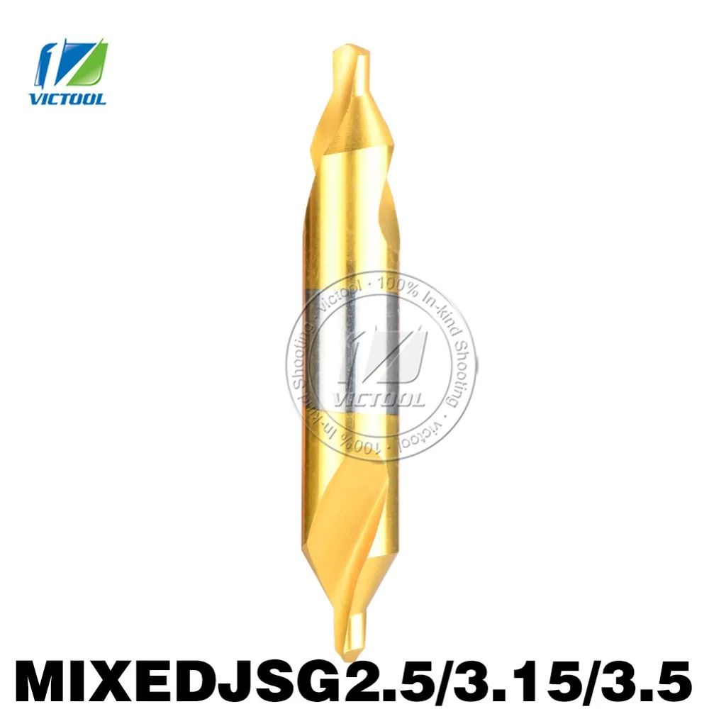 3pcs/lot High-Speed-Steel Mixed JSG2.5/3.15/3.5 Combined Center Drills Bit Set 60 Degree Angle Countersink Tool For Metalworking
3pcs/lot High-Speed-Steel Mixed JSG2.5/3.15/3.5 Combined Center Drills Bit Set 60 Degree Angle Countersink Tool For Metalworking