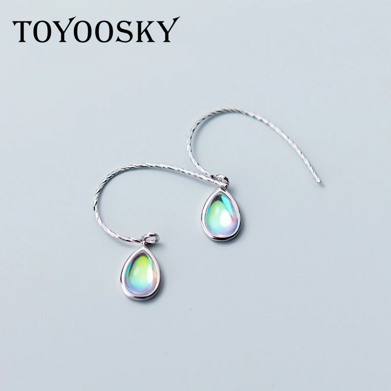 TOYOOSKY 925 Sterling Silver Drop Water Gradient Earrings Fashion Sweet Cute Colorful Snthetic Glass Earrings Jewelry Brincos
TOYOOSKY 925 Sterling Silver Drop Water Gradient Earrings Fashion Sweet Cute Colorful Snthetic Glass Earrings Jewelry Brincos