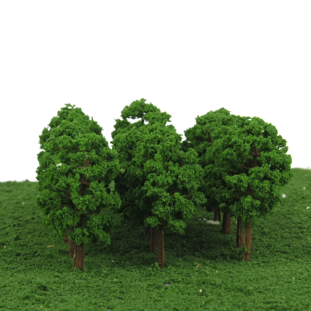 40 Pieces 8cm 1:150 Scale Green Model Tree for Railway Park Wargame Home Display Scenery Layout 40 Pieces 8cm 1:150 Scale Green Model Tree for Railway Park Wargame Home Display Scenery Layout