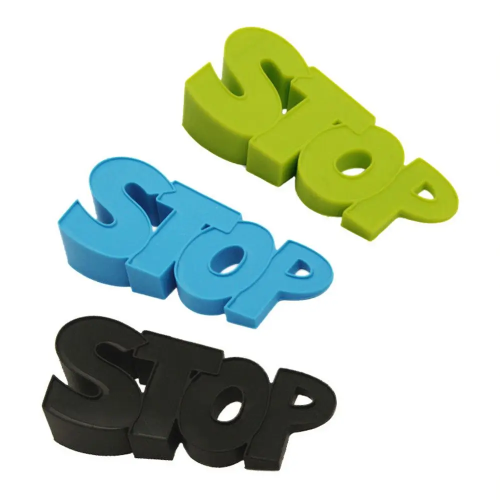 High Quality Cute Practical Stopper Silicone STOP Shaped Decor Door Stop Wedge Protection Baby Guard
High Quality Cute Practical Stopper Silicone STOP Shaped Decor Door Stop Wedge Protection Baby Guard