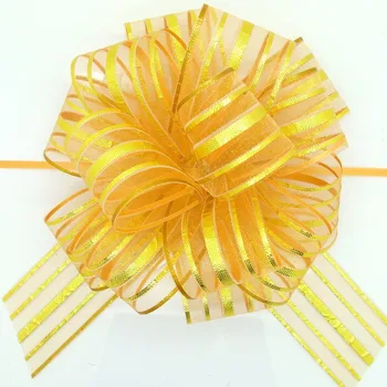 5pcs/lot Large Organza Pull Bow Ribbon for Craft , Wedding Decoration, gold Gift Packing 50mm LH09
5pcs/lot Large Organza Pull Bow Ribbon for Craft , Wedding Decoration, gold Gift Packing 50mm LH09