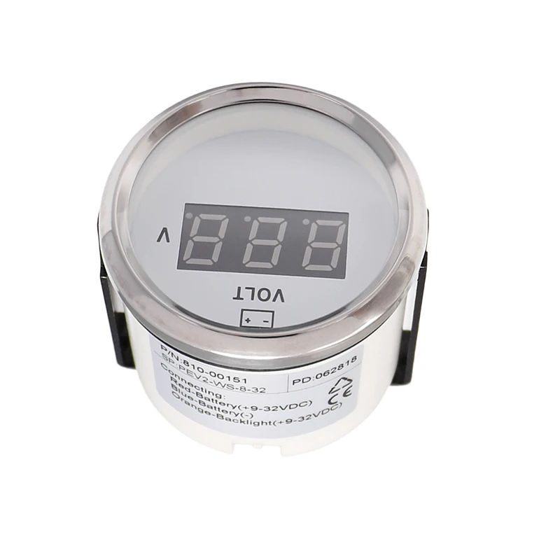 Digital Voltmeter Volt Gauge Meter Voltage Meters 52 mm for Motorcycle Car Boat Truck ATV AMP Yacht With Red Backlight 12-24V
Digital Voltmeter Volt Gauge Meter Voltage Meters 52 mm for Motorcycle Car Boat Truck ATV AMP Yacht With Red Backlight 12-24V