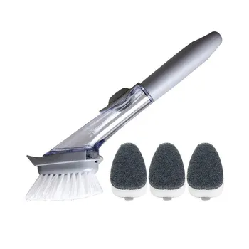 Long Handle Wash Pot Brush Liquid Brush Pot Artifact Non-stick Oil Kitchen Cleaning Brush Automatic Liquid Sponge Wash Brush
Long Handle Wash Pot Brush Liquid Brush Pot Artifact Non-stick Oil Kitchen Cleaning Brush Automatic Liquid Sponge Wash Brush