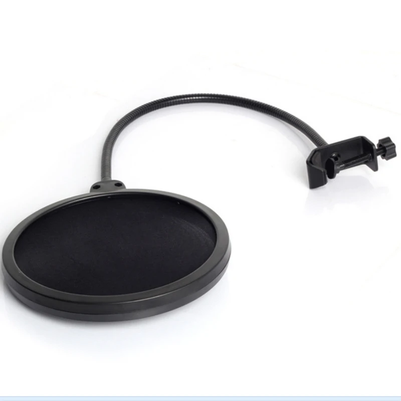 2018 Professional MPF-6 6-Inch Clamp On Microphone Pop Filter Bilayer Recording Spray Guard Double Mesh Screen Windscreen Studio |