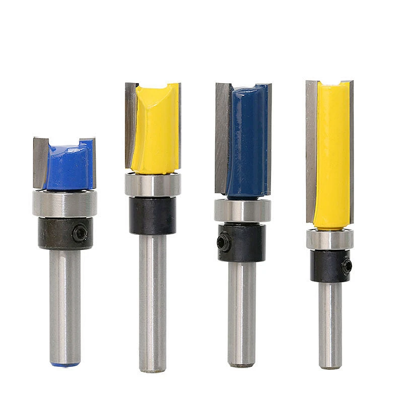 1pc Flush Trim Router Bit Wood Cutter 1/4'' Shank Bearing Milling Cutters For Mill Wood Woodworking Tools
