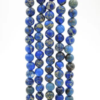 Sea Sediment Imperial Stone Lapis Blue Round Loose Beads For Jewelry Making Strand Approx 15.5 inch
Sea Sediment Imperial Stone Lapis Blue Round Loose Beads For Jewelry Making Strand Approx 15.5 inch