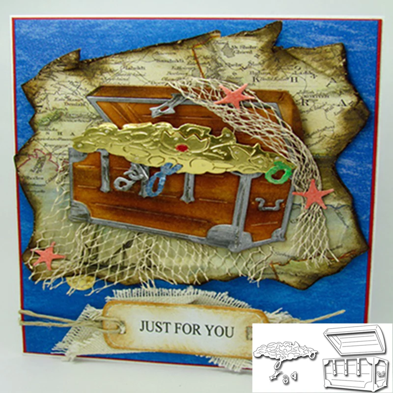Ocean Treasure Gold Boxes Shape Metal Cutting Dies Stencil For Scrapbooking Album Embossing DIY Handcrafts Templates Model
Ocean Treasure Gold Boxes Shape Metal Cutting Dies Stencil For Scrapbooking Album Embossing DIY Handcrafts Templates Model