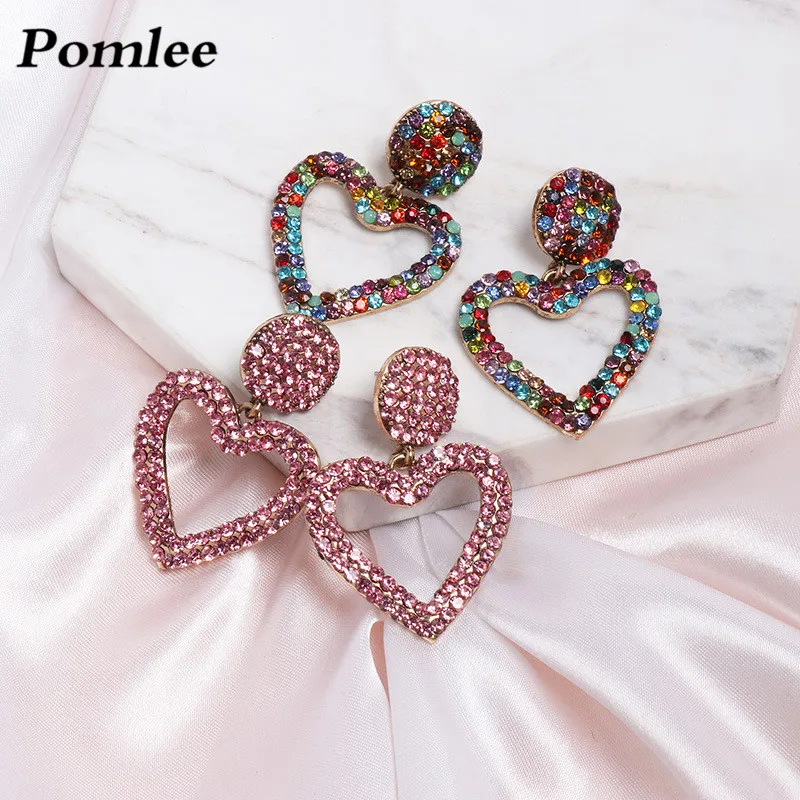 Pomlee Fashion Colorful Heart Drop Earrings Pendants Glass Wedding Jewelry Bridal Gifts Love Engagement Dangle Earring Wholesale
Pomlee Fashion Colorful Heart Drop Earrings Pendants Glass Wedding Jewelry Bridal Gifts Love Engagement Dangle Earring Wholesale