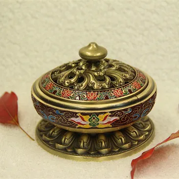 Lotus Flowers Incense Burner Incense Tower Alloy Cloisonne Censer Enamel Painted Buddhist Supplies Buddha Insensario Metal Z290
Lotus Flowers Incense Burner Incense Tower Alloy Cloisonne Censer Enamel Painted Buddhist Supplies Buddha Insensario Metal Z290