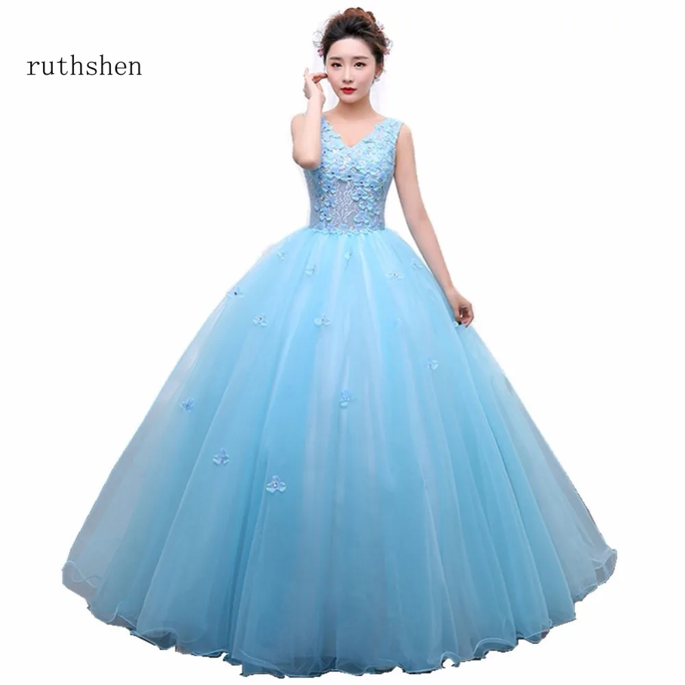 ruthshen Latest Sexy V Neck In Stock Debutante Prom Dress Flowers Lace Sweet 16 Ball Gowns Luxury Ball Gown Prom Dresses Party
ruthshen Latest Sexy V Neck In Stock Debutante Prom Dress Flowers Lace Sweet 16 Ball Gowns Luxury Ball Gown Prom Dresses Party