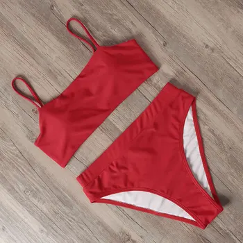 Swimsuit 2019 Women's Simple Designed Swimwear High Waist Beachwear Swimming Bathing Bikini Set
Swimsuit 2019 Women's Simple Designed Swimwear High Waist Beachwear Swimming Bathing Bikini Set