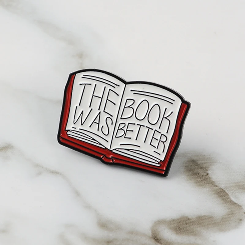 Book Story ! The Book Was Better Cute Mini Magic Book Hard Enamel Cartoon Brooches Lapel Pins For Coat Sweater Backpack
Book Story ! The Book Was Better Cute Mini Magic Book Hard Enamel Cartoon Brooches Lapel Pins For Coat Sweater Backpack