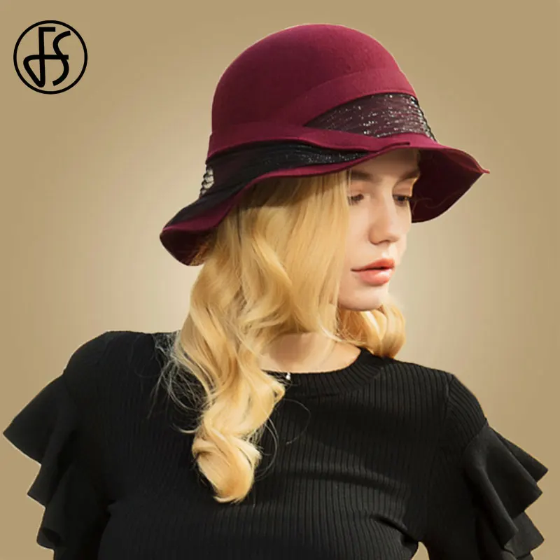 FS Winter Wide Brim Fedoras Hat Wool Vintage Womens Black Church Hats Elegant Bowler Cloche Hats Autumn Sombreros Festa Mujer
FS Winter Wide Brim Fedoras Hat Wool Vintage Womens Black Church Hats Elegant Bowler Cloche Hats Autumn Sombreros Festa Mujer