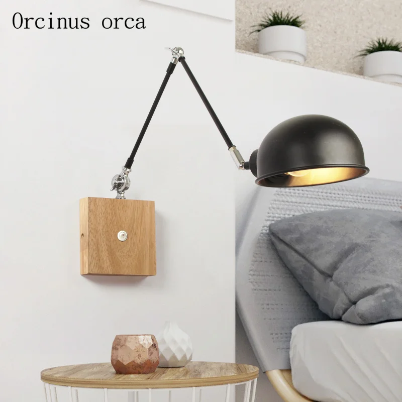 Nordic modern minimalist LED wall lamp living room bedroom bedside lamp creative solid wood telescopic reading wall lamp
Nordic modern minimalist LED wall lamp living room bedroom bedside lamp creative solid wood telescopic reading wall lamp