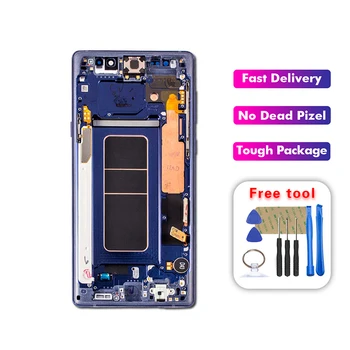 SUPER AMOLED LCD For SAMSUNG-GALAXY Note 9 Note9 N960D N960F LCD Display Touch Screen Digitizer Assembly With Frame
SUPER AMOLED LCD For SAMSUNG-GALAXY Note 9 Note9 N960D N960F LCD Display Touch Screen Digitizer Assembly With Frame