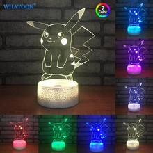 Pokemon Lamp 3D Pikachu Night Light Halloween Kids Toys Holiday Gifts USB Lampe Pocket Monsters Lampara Led Crack Style Base
Pokemon Lamp 3D Pikachu Night Light Halloween Kids Toys Holiday Gifts USB Lampe Pocket Monsters Lampara Led Crack Style Base