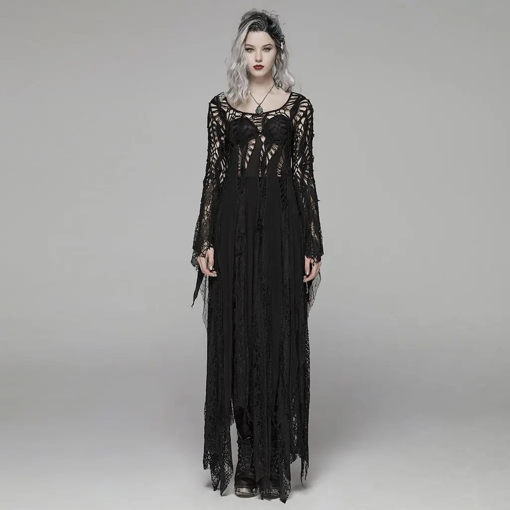 PUNK RAVE Women's Gothic Elegant Long Dress Retro Floral Pattern Sexy Hallow Out Party Personality Dress
PUNK RAVE Women's Gothic Elegant Long Dress Retro Floral Pattern Sexy Hallow Out Party Personality Dress