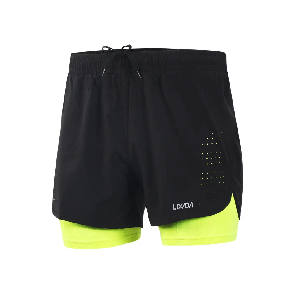 Lixada Men's 2-in-1 Bike Shorts Quick Drying Breathable Active Training Exercise Jogging Cycling Shorts with Longer Liner
Lixada Men's 2-in-1 Bike Shorts Quick Drying Breathable Active Training Exercise Jogging Cycling Shorts with Longer Liner