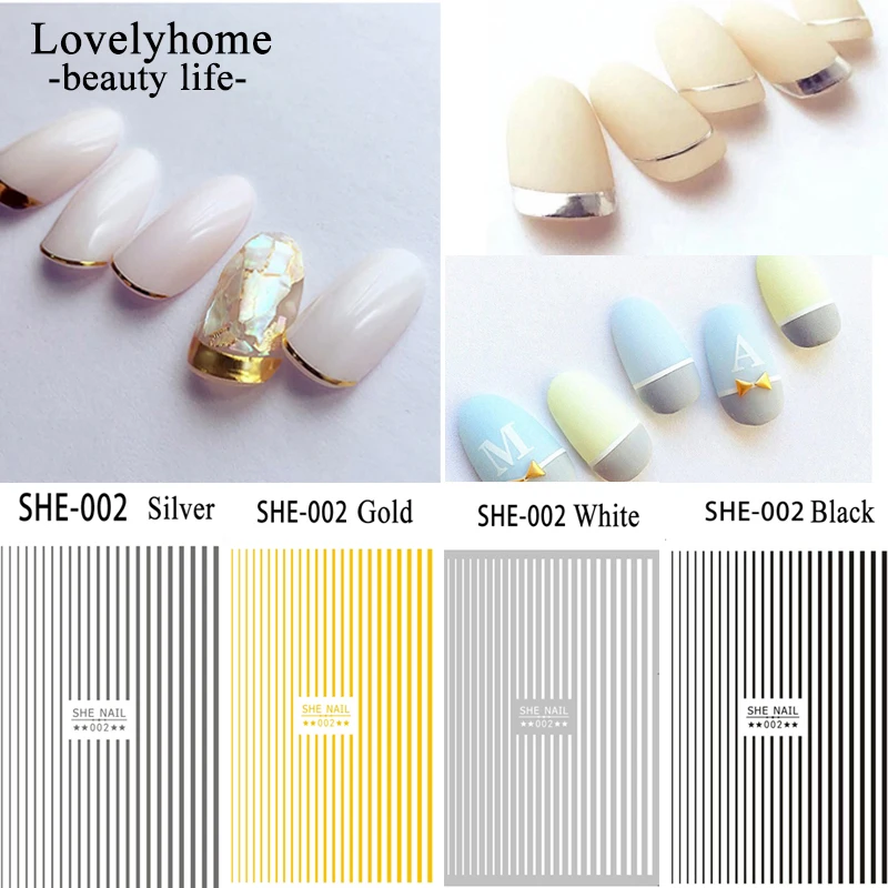 1pcs 3D Lines Striping Tape Nail Stickers Gold Silver Different Width Tip Nail Art Adhesive Decals Nail Wrap Manicure
1pcs 3D Lines Striping Tape Nail Stickers Gold Silver Different Width Tip Nail Art Adhesive Decals Nail Wrap Manicure