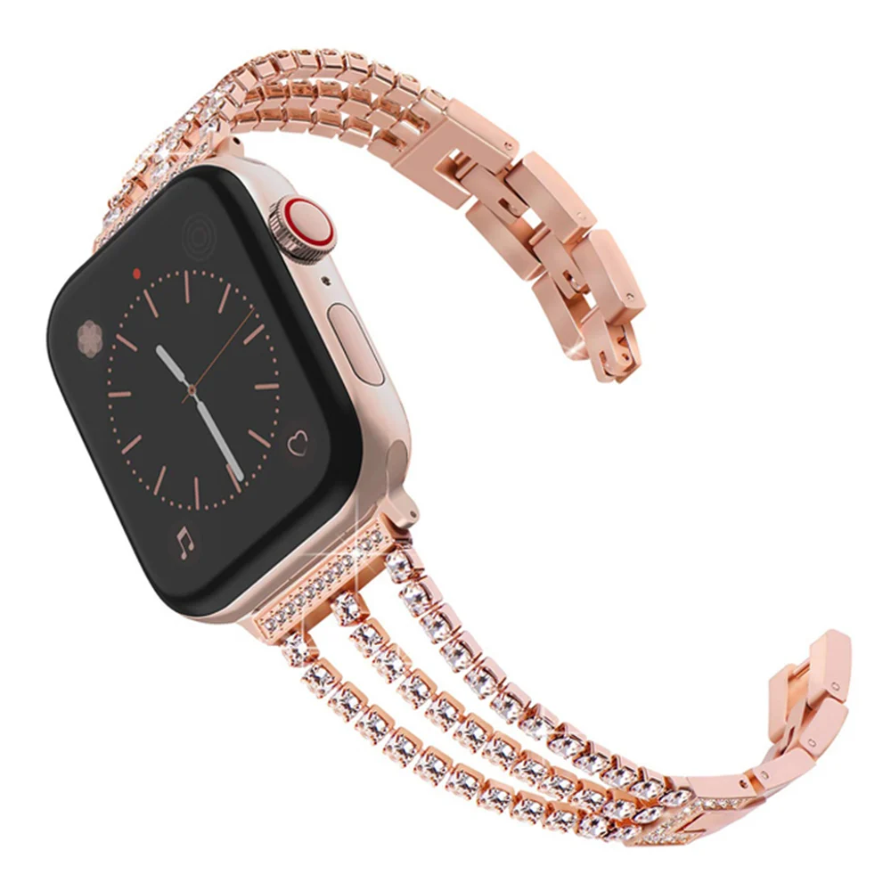 NEW Women Watch Accessories Bling Diamond Stainless Steel Band For Apple Watch Series 1/2/3/4 42mm 38mm Bracelet Strap 40mm 44mm
NEW Women Watch Accessories Bling Diamond Stainless Steel Band For Apple Watch Series 1/2/3/4 42mm 38mm Bracelet Strap 40mm 44mm