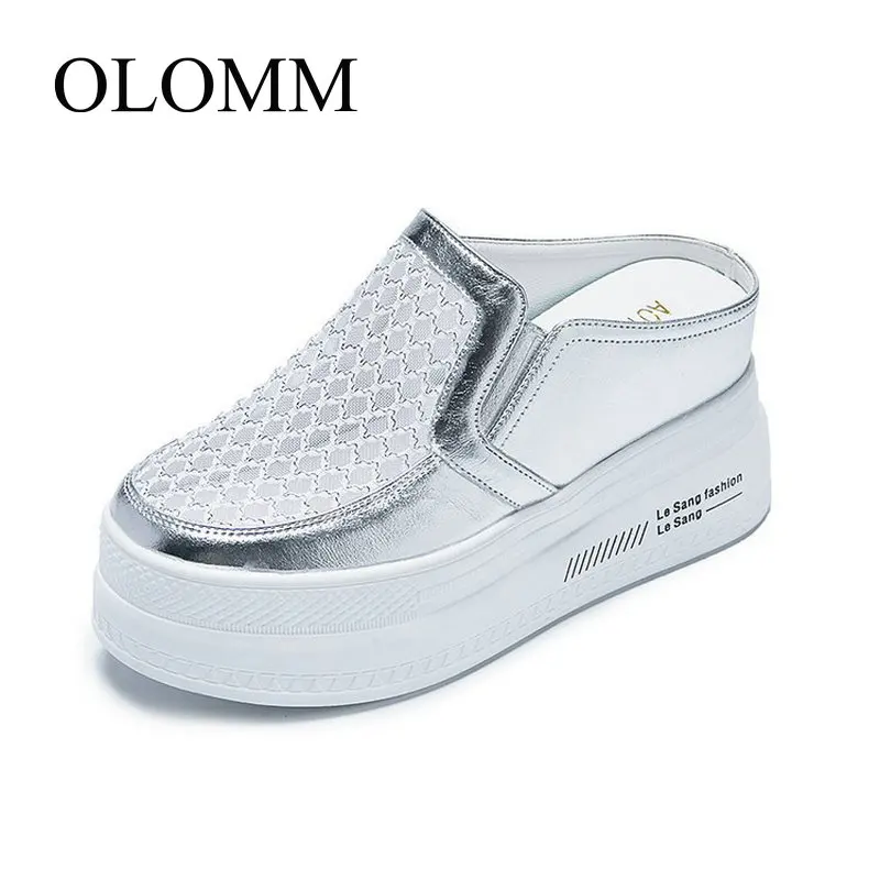 OLOMM 2019 new women's mesh sandals and slippers half a single shoes lazy no heel thick bottom half drag TT-226
OLOMM 2019 new women's mesh sandals and slippers half a single shoes lazy no heel thick bottom half drag TT-226