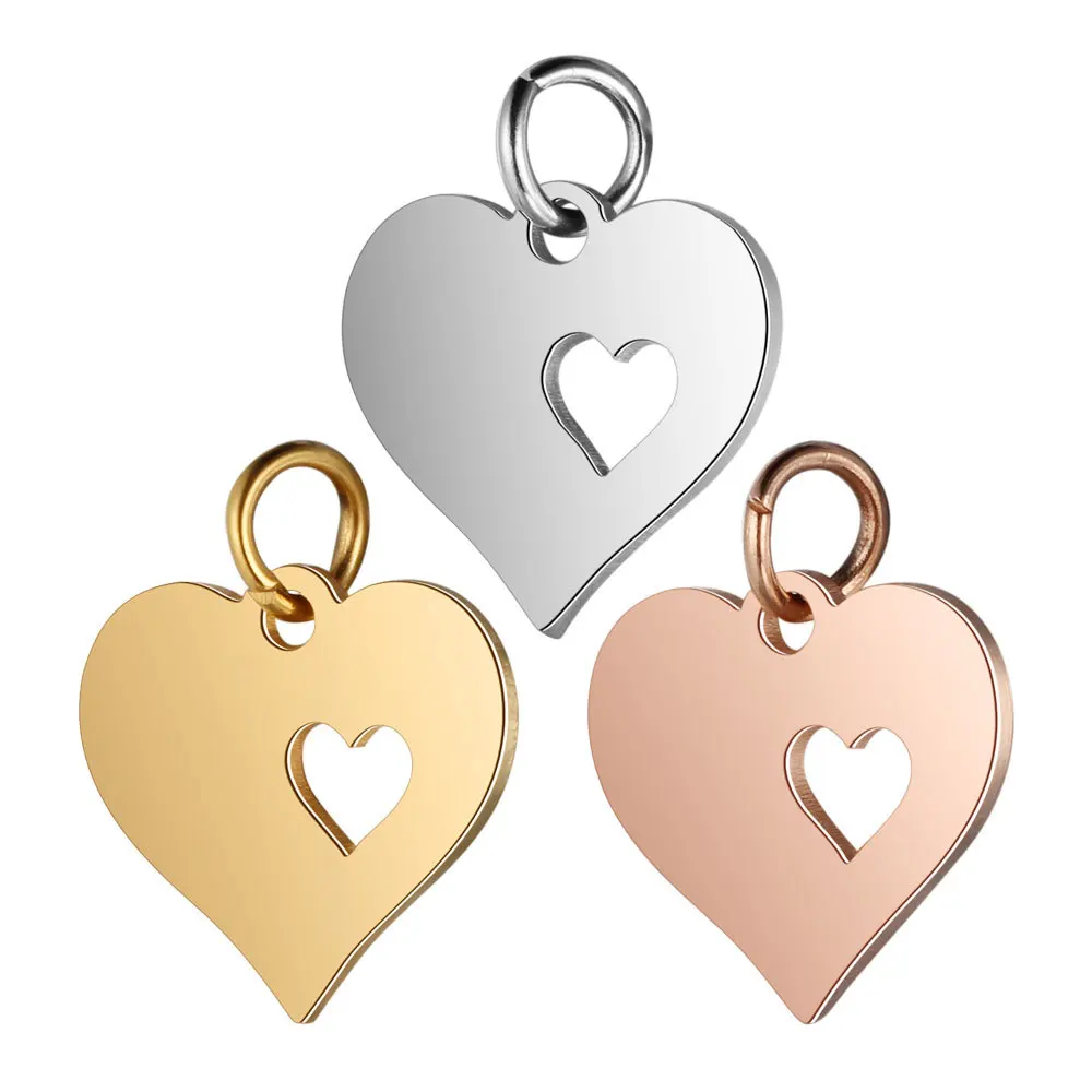 5pcs Stainless Steel Gold Color Heart Pendant for DIY Charm Necklaces&Bracelets Jewelry Making Findings Accessories Wholesale
5pcs Stainless Steel Gold Color Heart Pendant for DIY Charm Necklaces&Bracelets Jewelry Making Findings Accessories Wholesale