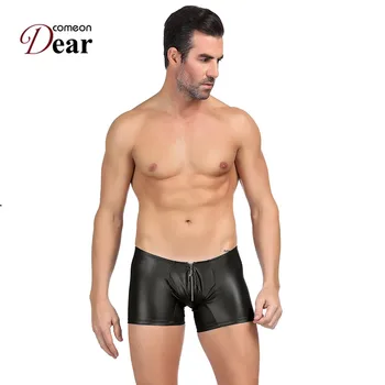 Comeondear Calzoncillos Hombre Boxer Marca Faux Leather Funny Underwear Men With Exposed Hips Onderbroeken Mannen MKP069
Comeondear Calzoncillos Hombre Boxer Marca Faux Leather Funny Underwear Men With Exposed Hips Onderbroeken Mannen MKP069