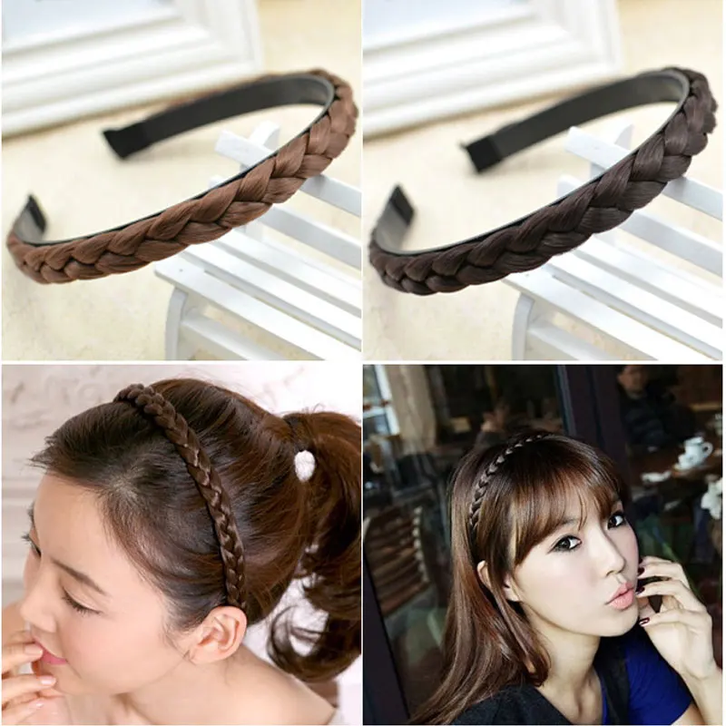 M MISM Fashion Women Hair Hoop Korean Style Synthetic Wig Hair Plaited Plait For Girl 1.5cm Fine Hair Bands Hair Accessories
M MISM Fashion Women Hair Hoop Korean Style Synthetic Wig Hair Plaited Plait For Girl 1.5cm Fine Hair Bands Hair Accessories