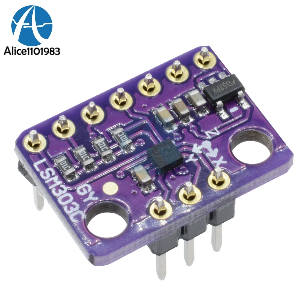 LSM303C LIS3MDL 3-Axis Tri-Axis Three Axis 6DOF Magnetometer Accelerometer Magnetic Sensor Module
LSM303C LIS3MDL 3-Axis Tri-Axis Three Axis 6DOF Magnetometer Accelerometer Magnetic Sensor Module