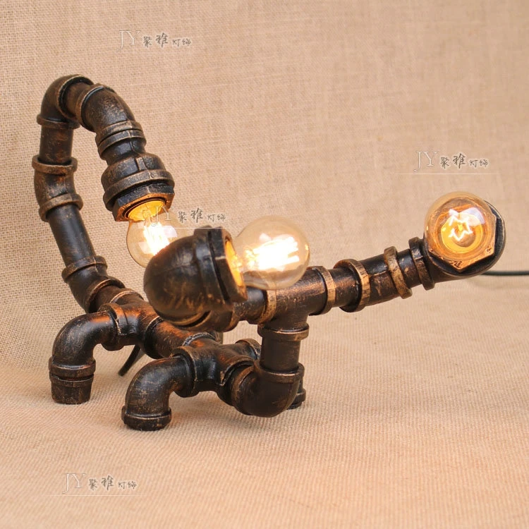 Water pipes industrial wind iron lamp bedroom living room desk lamp library reading retro scorpion pipe lamp Table Lamps SG5
Water pipes industrial wind iron lamp bedroom living room desk lamp library reading retro scorpion pipe lamp Table Lamps SG5