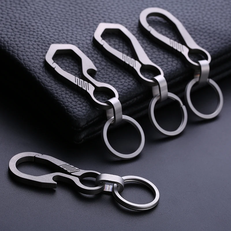 2019 Real Titanium Key Chain Men EDC Ultra Lightweight Titanium Keychain Hanging Buckle Key Ring Quickdraw Tool Creative KeyRing
2019 Real Titanium Key Chain Men EDC Ultra Lightweight Titanium Keychain Hanging Buckle Key Ring Quickdraw Tool Creative KeyRing