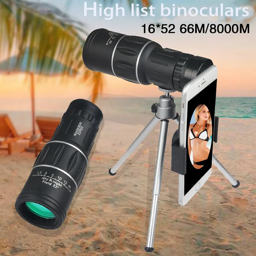2019 New Monocular Telescope 16x52 HD High Power Prism Waterproof W/ Night Vision Outdoor #NN531
2019 New Monocular Telescope 16x52 HD High Power Prism Waterproof W/ Night Vision Outdoor #NN531