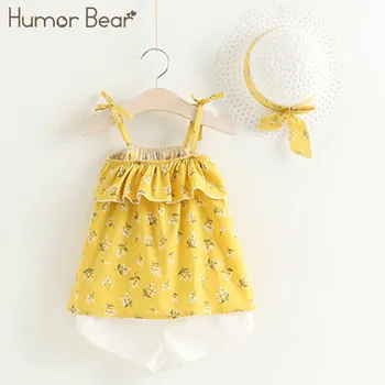 Humor Bear 2018 Girls Clothes Set Summer Children Clothes Print Condole Belt Coat + Shorts +Hat kids Clothing 3PCS Suit
Humor Bear 2018 Girls Clothes Set Summer Children Clothes Print Condole Belt Coat + Shorts +Hat kids Clothing 3PCS Suit