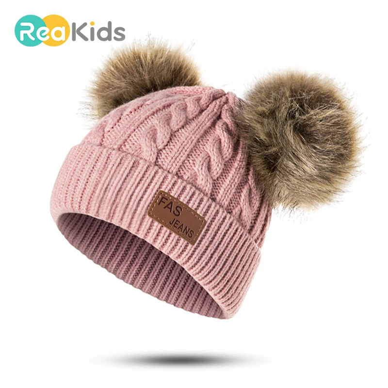 REAKIDS Beanies Baby Hat Pompon Winter Children Hat Knitted Cute Cap For Girls Boys Casual Solid Color Girls Hat Baby Beanies
REAKIDS Beanies Baby Hat Pompon Winter Children Hat Knitted Cute Cap For Girls Boys Casual Solid Color Girls Hat Baby Beanies