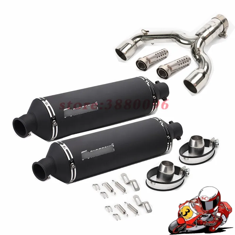 For Suzuki GSR 400 600/BK400 600 Slip On 51mm Motorcycle Exhaust Muffler Pipe With Middle Link Pipe Set Motorbike Escape Refit
For Suzuki GSR 400 600/BK400 600 Slip On 51mm Motorcycle Exhaust Muffler Pipe With Middle Link Pipe Set Motorbike Escape Refit