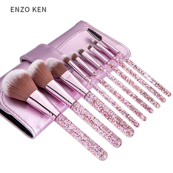 Makeup Brushes with Cosmetic Case ENZO KEN 9 Pcs Synthetic Foundation Powder Concealers Eye Shadows Makeup Brush Sets
Makeup Brushes with Cosmetic Case ENZO KEN 9 Pcs Synthetic Foundation Powder Concealers Eye Shadows Makeup Brush Sets