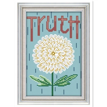 Truth kits-for-embroidery Needlework Home Decor Chinese Counted Cross Stitch Patterns Kits DMC Cross Stitch Fabric DIY Set
Truth kits-for-embroidery Needlework Home Decor Chinese Counted Cross Stitch Patterns Kits DMC Cross Stitch Fabric DIY Set