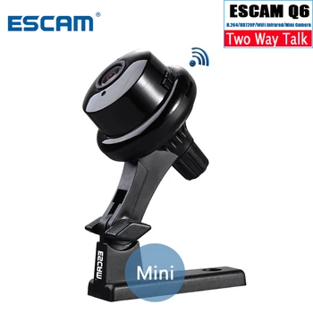 

ESCAM Button Q6 Mini Wireless Camera Wifi Two-Way Voice HD 720P 1.0MP Indoor IR-CUT Night Vision CCTV Home Security IP Camera