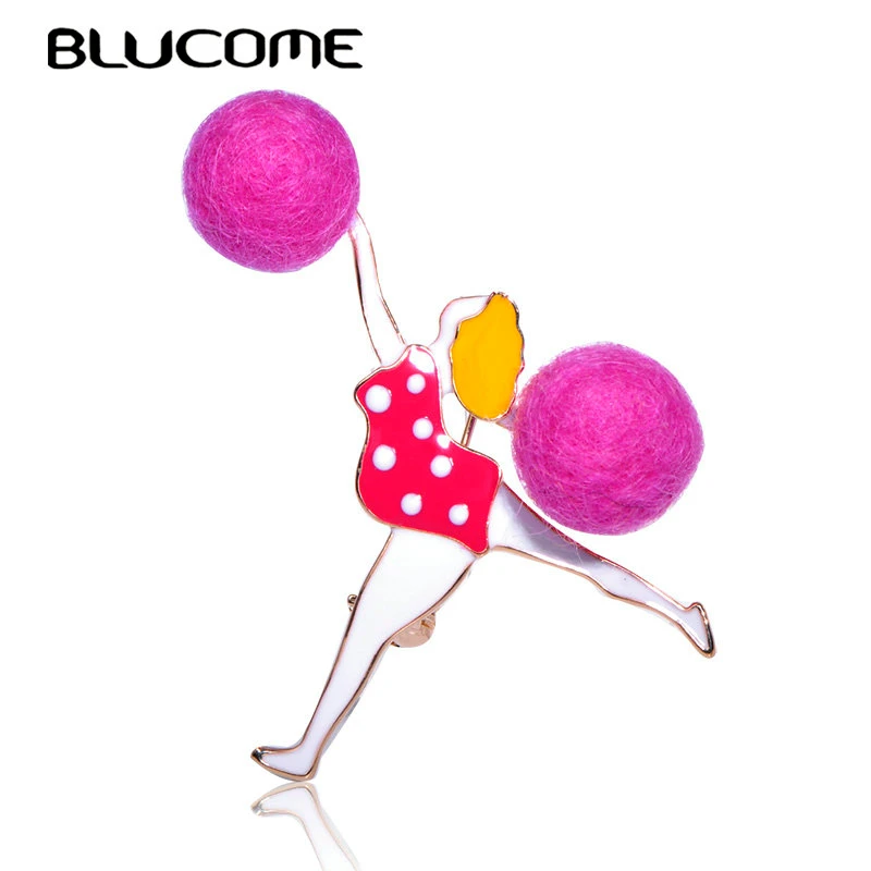 Blucome Cute Sports Humanoid Shape Brooch Wool Felt Ball Brooches Pin Jewelry Women Girls Backpack Scarf Clip Enamel Accessories
Blucome Cute Sports Humanoid Shape Brooch Wool Felt Ball Brooches Pin Jewelry Women Girls Backpack Scarf Clip Enamel Accessories