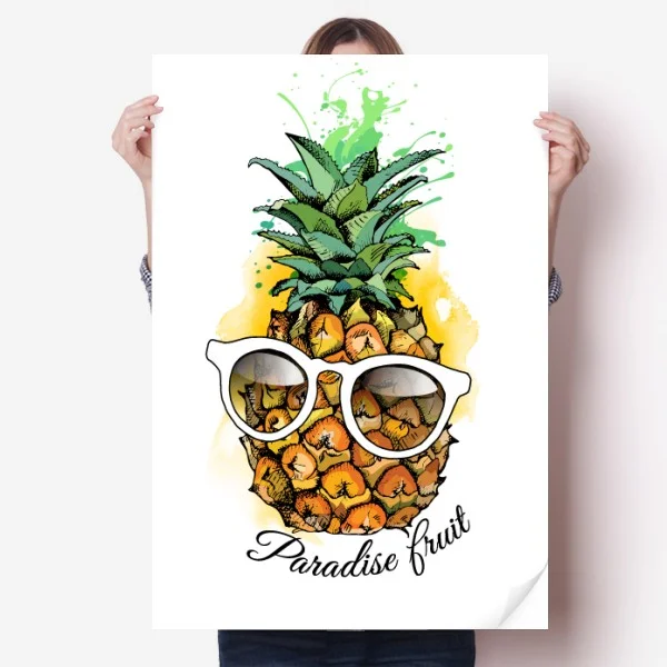 Sunglasses Pineapple Tropical Fruit Sticker Poster Decal 31x22 High Quality Vinyl Materials Removable
Sunglasses Pineapple Tropical Fruit Sticker Poster Decal 31x22 High Quality Vinyl Materials Removable