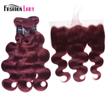 Fashion Lady Pre-Colored 3 Bundles Body Wave Hair With Frontal Red 99j Burgundy Malaysian Human Hair Bundles With Frontal Remy
Fashion Lady Pre-Colored 3 Bundles Body Wave Hair With Frontal Red 99j Burgundy Malaysian Human Hair Bundles With Frontal Remy
