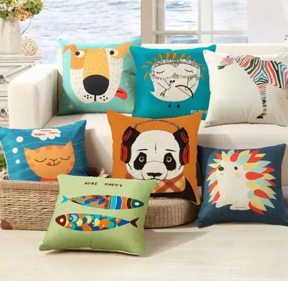 A variety of cartoon animals Classic Throw Massager Decorative Vintage Pillow Fiber Flax Emoji Pillow Case Cover Home Decor Gift
A variety of cartoon animals Classic Throw Massager Decorative Vintage Pillow Fiber Flax Emoji Pillow Case Cover Home Decor Gift