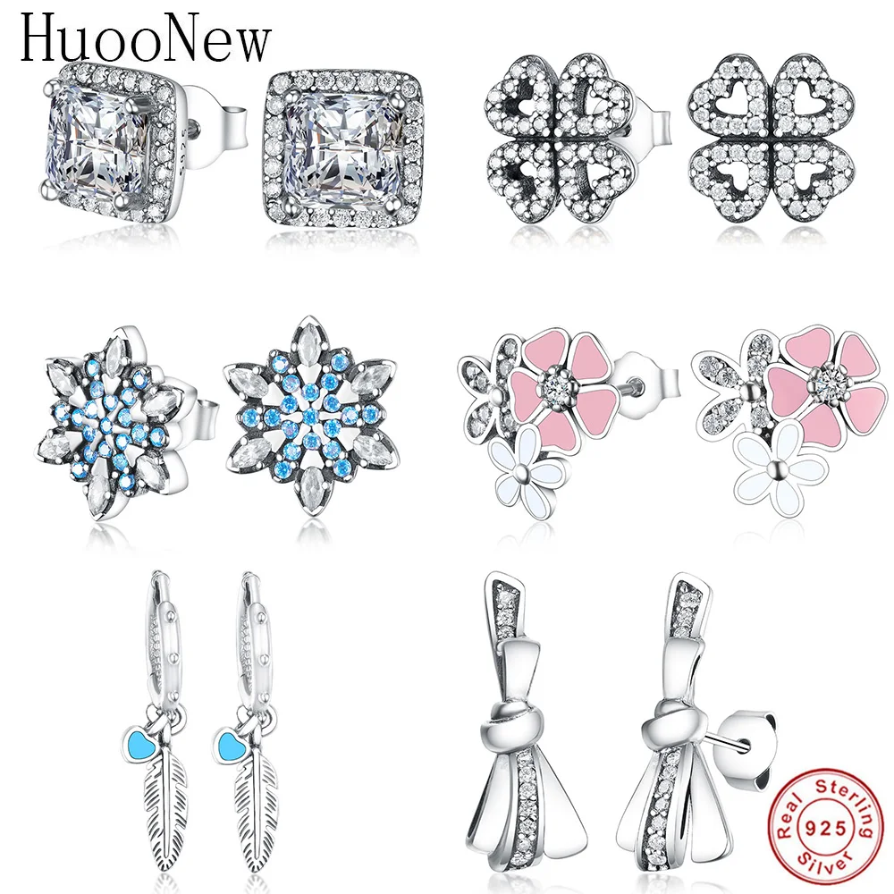 HuooNew 925 Sterling Silver Cute Blue Enamel Heart Feather Circle Stud Earrings For Women Women's Female Brincos 2018 Jewelry
HuooNew 925 Sterling Silver Cute Blue Enamel Heart Feather Circle Stud Earrings For Women Women's Female Brincos 2018 Jewelry