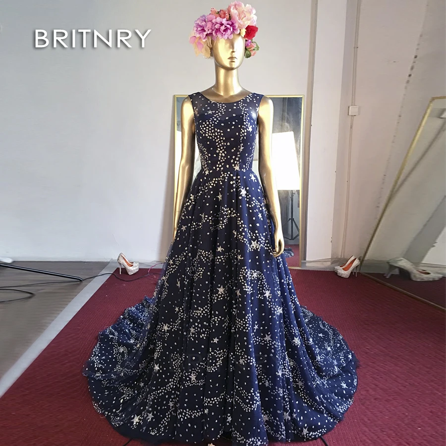 BRITNRY New Fshion Blue Evening Dresses 2019 Mermaid Sleeveless A-line Lace Evening Downs With Star robe de soiree
BRITNRY New Fshion Blue Evening Dresses 2019 Mermaid Sleeveless A-line Lace Evening Downs With Star robe de soiree
